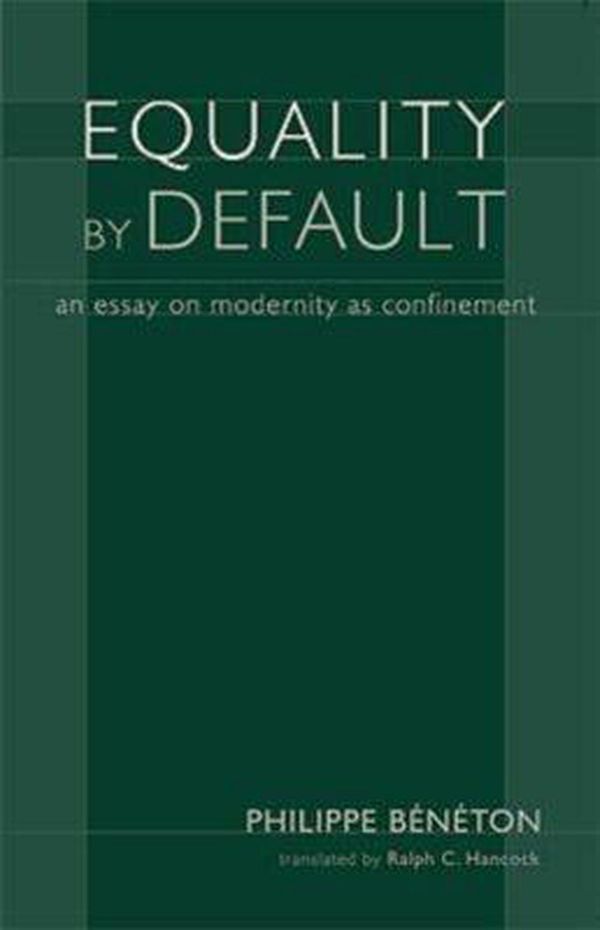 Cover Art for 9781932236330, Equality by Default by Phillipe Beneton