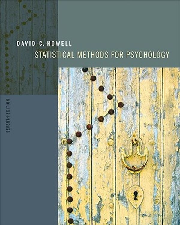 Cover Art for 9780495597841, Statistical Methods for Psychology by David C. Howell