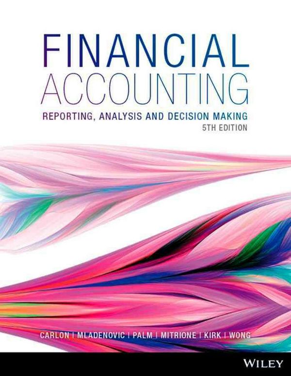 Cover Art for 9780730313748, Financial Accounting, 5th Edition by Shirley Carlon