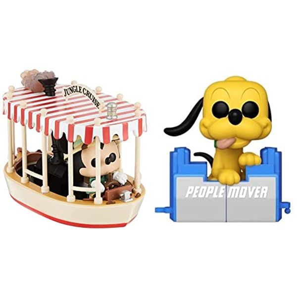 Cover Art for B0B5SQTSQC, Funko Pop! Rides: Jungle Cruise - Skipper Mickey with Boat & Pop! Disney: Walt Disney World 50th - Pluto on The People Mover, Multicolor by Unknown