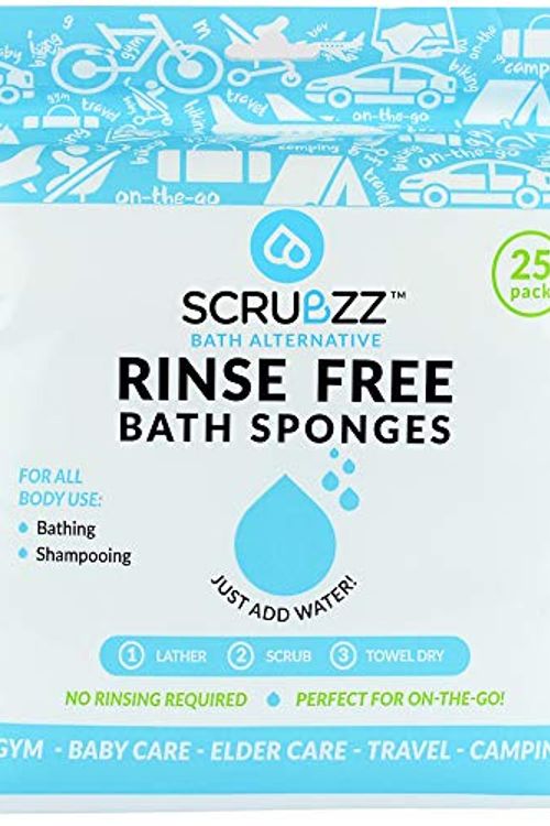 Cover Art for 0655230095434, Scrubzz Disposable No Rinse Bathing Wipes - 25 Pack - All-in-1 Single Use Shower Wipes, Simply Dampen, Lather, and Dry Without Shampoo or Rinsing by Scrubzz
