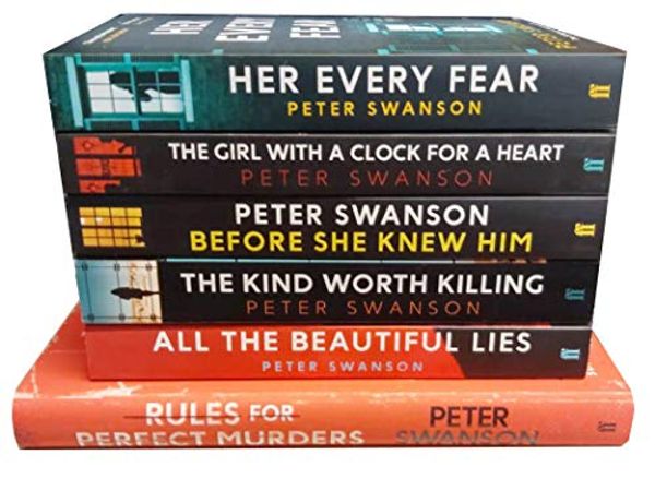 Cover Art for 9789123977109, Peter Swanson Collection 6 Books Set (Rules for Perfect Murders [Hardcover], All the Beautiful Lies, The Kind Worth Killing, Before She Knew Him, The Girl With A Clock For A Heart, Her Every Fear) by Peter Swanson