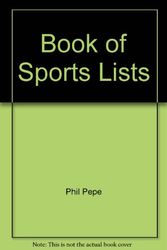 Cover Art for 9780523404721, Book of Sports Lists by Phil Pepe