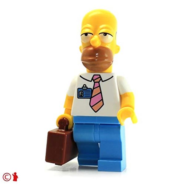 Cover Art for 0081175838360, LEGO Simpsons Minifigure - Homer Simpson (Power Plant Version with Suitcase)  71006 by LEGO