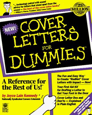 Cover Art for 9781568843957, Cover Letters for Dummies by Lain Kennedy, Joyce