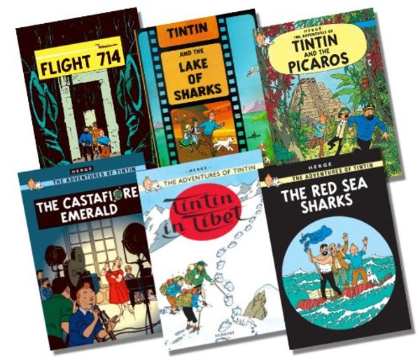 Cover Art for B00719WZJM, Tintin Collection, 6 Books, (The Red Sea Sharks; Tintin in Tibet; The Castafiore Emerald; Flight 714 to Sydney; Tintin and the Picaros; Tintin and the Lake of Sharks) (Tintin) by Herge