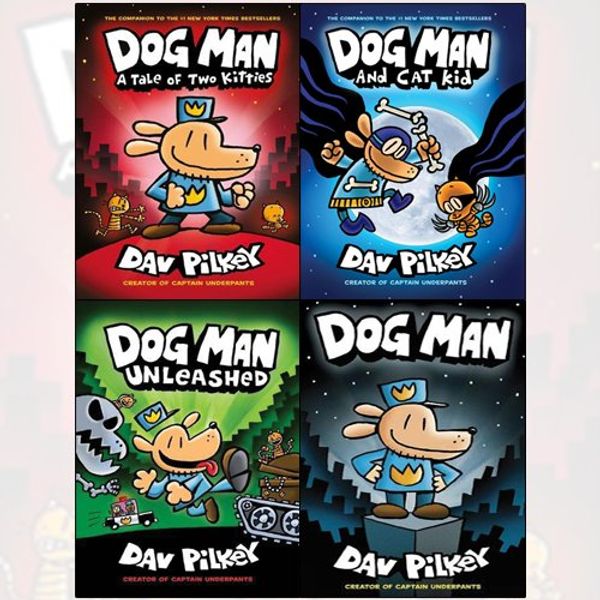 Cover Art for 9789123633968, dav pilkey the adventures of dog man collection 4 books set - a tale of two kitties[hardcover], dog man, unleashed, dog man and cat kid[hardcover] by Dav Pilkey