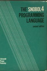 Cover Art for 9780138153731, Snobol 4 Programming Language by Ralph E. Griswold