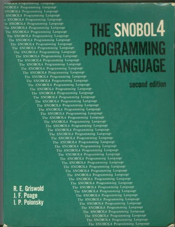 Cover Art for 9780138153731, Snobol 4 Programming Language by Ralph E. Griswold