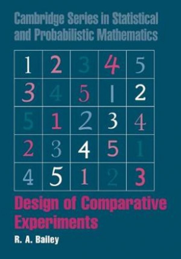 Cover Art for 9780521683579, Design of Comparative Experiments by R. A. Bailey