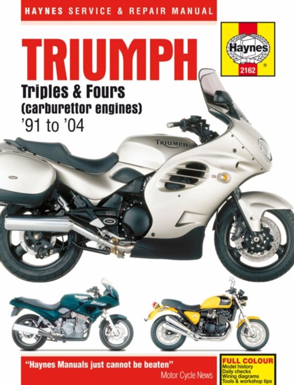 Cover Art for 9781785210495, Triumph Triples & Fours Motorcycle Repair Manual by Editors of Haynes Manuals