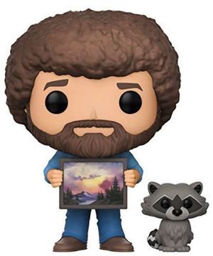 Cover Art for 0889698257015, Pop Bob Ross with Raccoon Vinyl Figure by FUNKO
