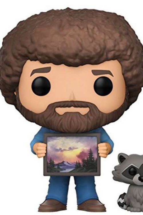 Cover Art for 0889698257015, Pop Bob Ross with Raccoon Vinyl Figure by FUNKO