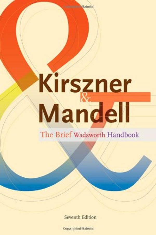 Cover Art for 9781111833039, The Brief Wadsworth Handbook by Stephen R. Mandell