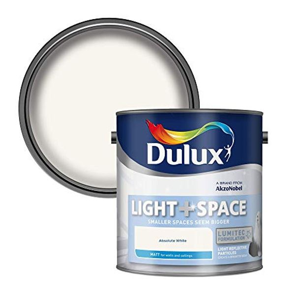 Cover Art for 5010212509777, Dulux 500004 Light & Space Matt Emulsion Paint For Walls And Ceilings - Absolute White 2.5L by 