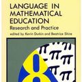 Cover Art for 9780335093663, Language in Mathematical Education by Kevin Durkin