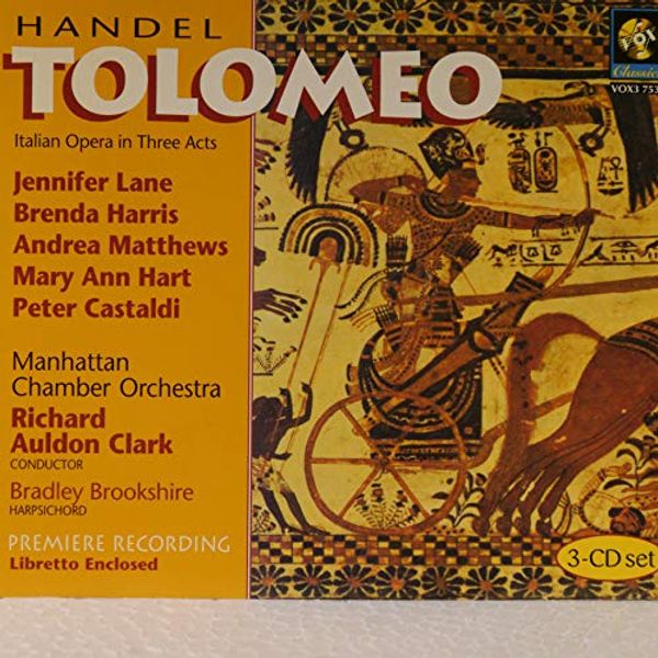 Cover Art for 0047163753022, Handel - Tolomeo / J. Lane · B. Harris · A. Matthews · M.A. Hart · P. Castaldi · Manhattan CO · R.A. Clark by Richard Auldon Clark