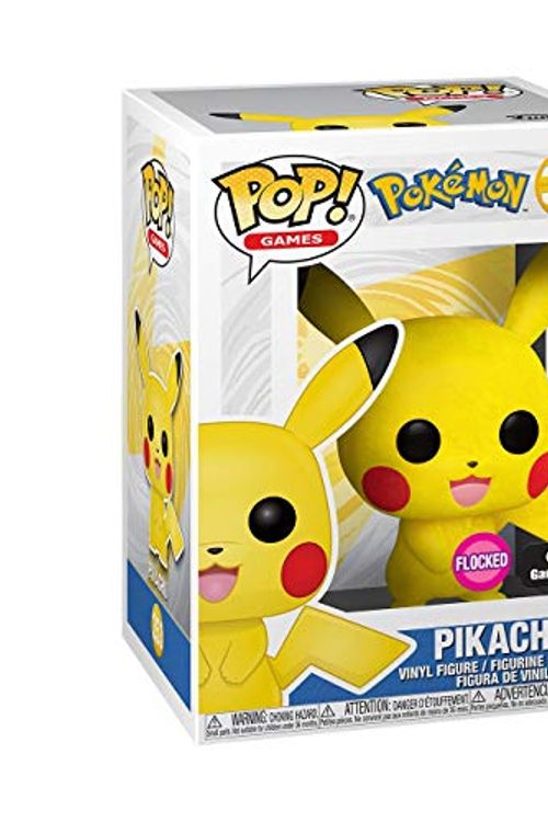 Cover Art for 0889698475242, Funko POP! Games: Pokemon - Pikachu [Flocked] #353 Exclusive by Unknown