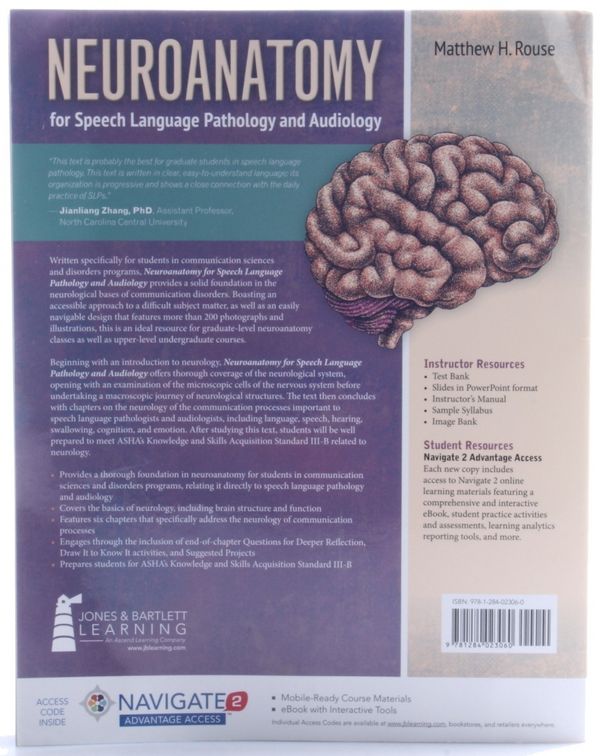 Cover Art for 9781284023060, Neuroanatomy for Speech Language Pathology and Audiology by Matthew Rouse