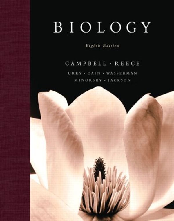 Cover Art for B01JNVSGIY, Biology, 8th Edition by Neil A. Campbell Jane B. Reece Lisa A. Urry Michael L. Cain Steven A. Wasserman Peter V. Minorsky Robert B. Jackson(2008-09-04) by Neil A. Campbell Jane B. Reece Lisa A. Urry Michael L. Cain Steven A. Wasserman Peter Minorsky Robert B. Jackson, V