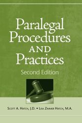 Cover Art for 9781428376304, Paralegal Procedures and Practices by Scott Hatch
