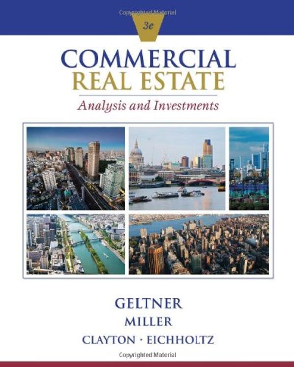 Cover Art for 9781133108825, Commercial Real Estate Analysis and Investments by Geltner Miller Clayton Eichholtz