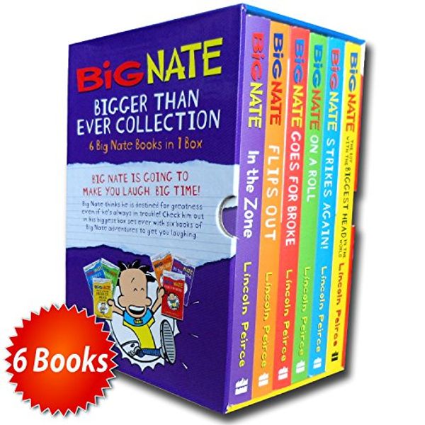 Cover Art for 9789999476102, Big Nate Series Collection Lincoln Peirce 6 Books Box Set Gift Pack (Big Nate on a Roll, Goes for Broke, The Boy with the Biggest Head in the World, Strikes Again, Flips Out, In the Zone) by Lincoln Peirce