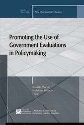 Cover Art for 9780787997083, Promoting the Use of Government Evaluations in Policymaking by Rakesh Mohan & Kathleen Sullivan