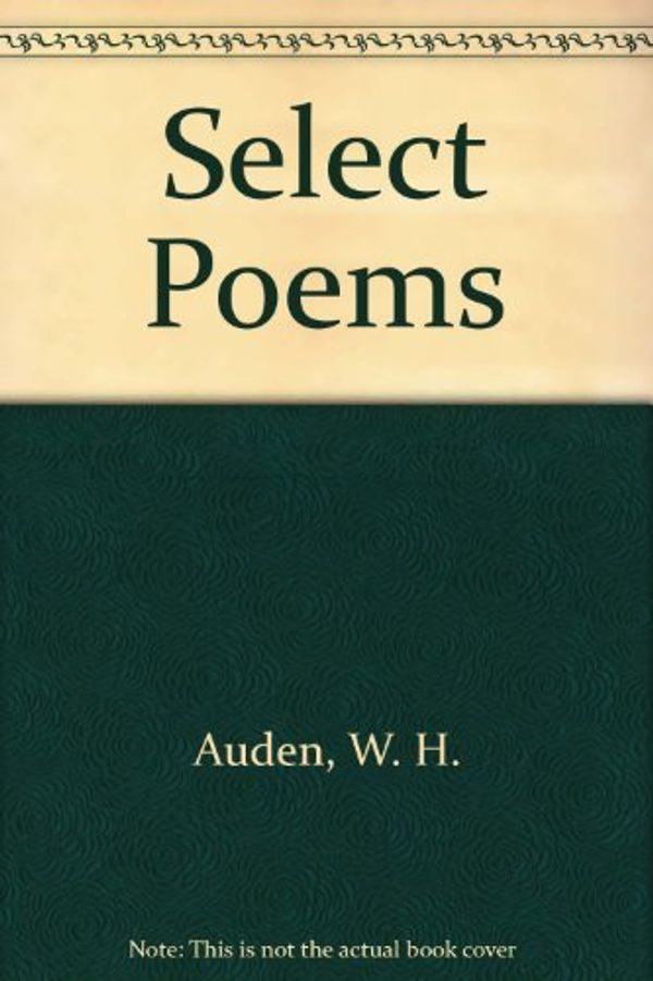 Cover Art for 9788126139804, Select Poems by W. H. Auden