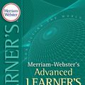 Cover Art for B001GX3ZWA, Merriam-Webster's Advanced Learner's Dictionary by Merriam-Webster