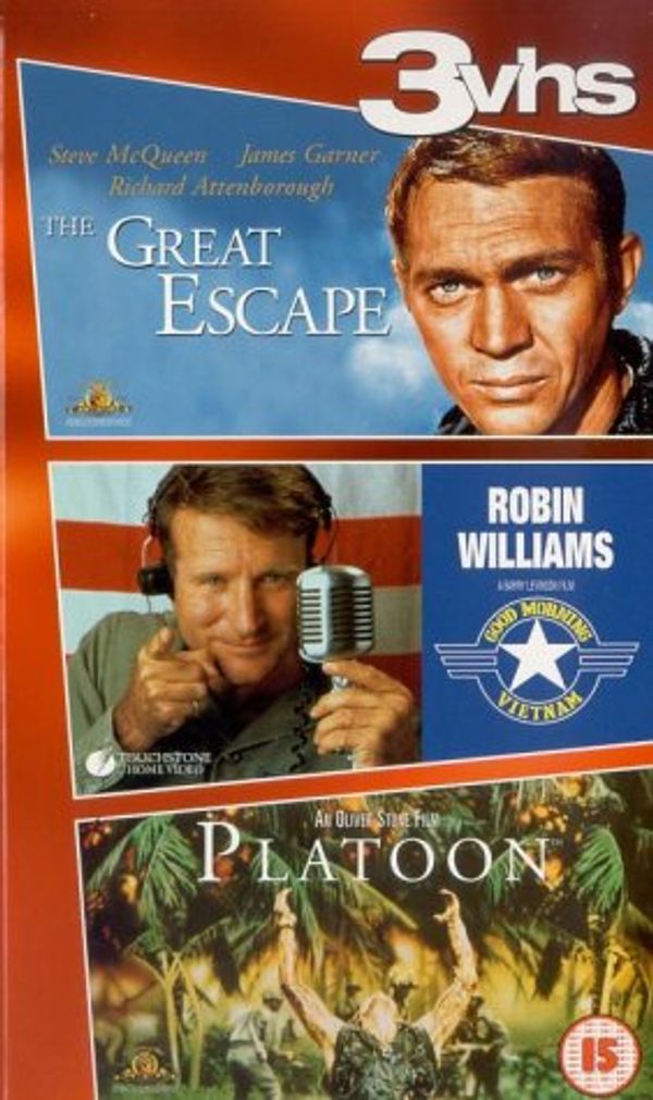 Cover Art for 5014138293024, War : Platoon, Good Morning Vietnam, The Great Escape [VHS] [1963] by Unknown