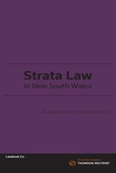 Cover Art for 9780455501703, Strata Law in New South Wales by Elisabeth Peden, Wayne Muddle