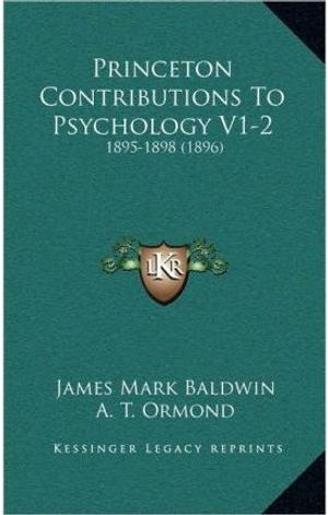 Cover Art for 9781167128684, Princeton Contributions to Psychology V1-2 by James Mark Baldwin
