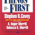Cover Art for 9780671866280, First Things First by Covey