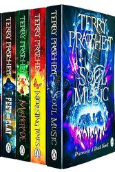 Cover Art for 9789124276768, Terry Pratchett Discworld Novels Series 4 - 5 Books Collection Set (Soul Music, Interesting Times, Maskerade, Feet Of Clay, Hogfather) by Terry Pratchett
