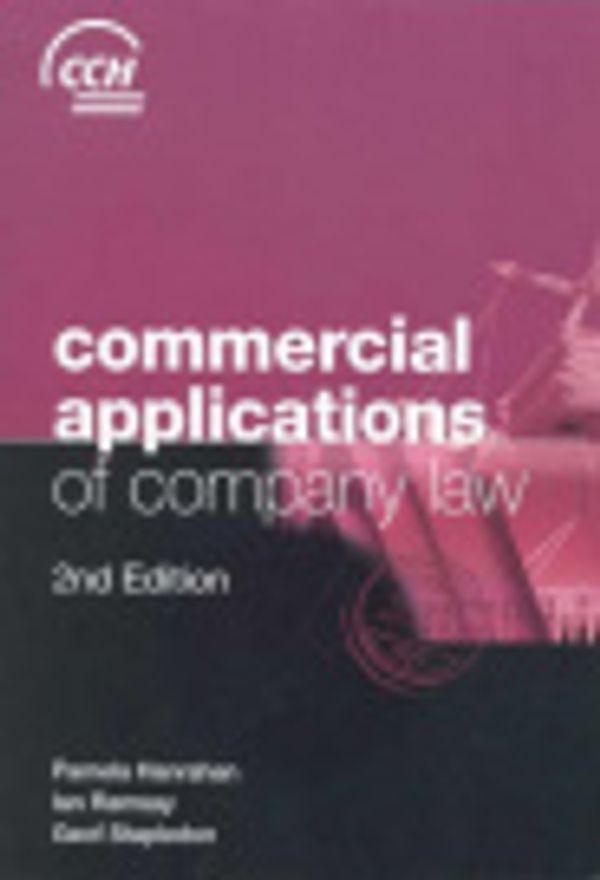 Cover Art for 9781864684773, Commercial applications of company law by Hanrahan, Ramsay, Stapledon