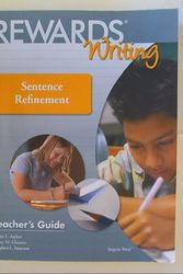 Cover Art for 9781602180130, Rewards Writing, Sentence Refinement, Teacher's Guide Isbn 160218013X 9781602180130 by Anita L. Archer, Mary M. Gleason, Stephen L. Isaacson