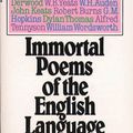 Cover Art for 9780671496104, Immortal Poems of the English Language: An Anthology by Oscar Williams