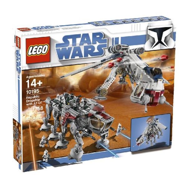 Cover Art for 0673419121835, Republic Dropship with AT-OT Walker Set 10195 by LEGO