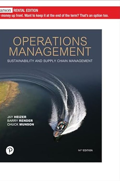 Cover Art for 9780137476442, Operations Management: Sustainability and Supply Chain [RENTAL EDITION] by Jay Heizer