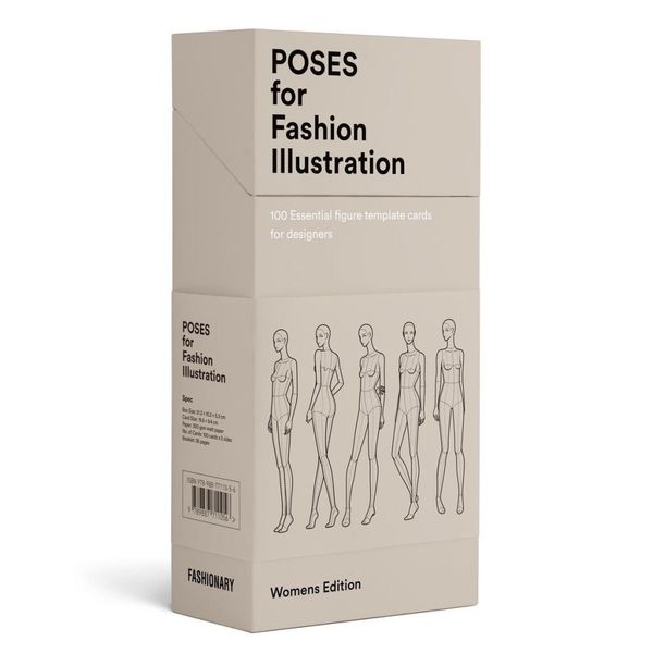 Cover Art for 9789887711056, 100 Pose Cards: Women's figure templates for fashion illustration by Fashionary