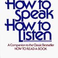 Cover Art for 9780020795902, How to Speak, How to Listen by Mortimer Adler
