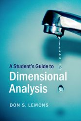 Cover Art for 9781316613818, A Student's Guide to Dimensional Analysis by Don Lemons