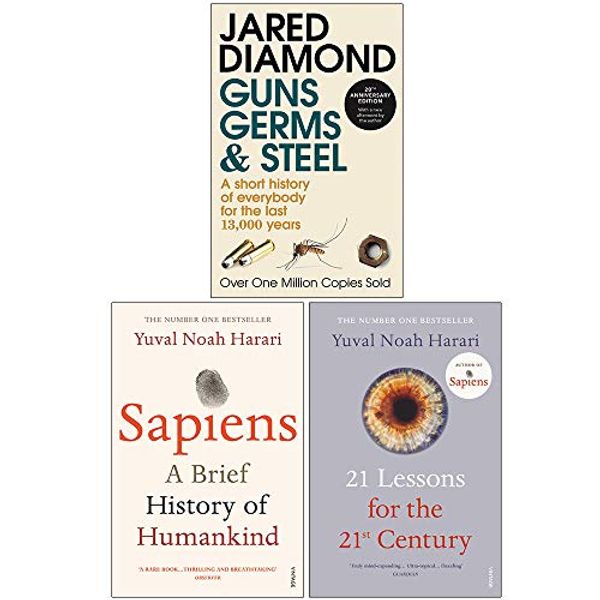 Cover Art for 9789123979745, Guns Germs and Steel, Sapiens A Brief History of Humankind, 21 Lessons for the 21st Century 3 Books Collection Set by Jared Diamond, Yuval Noah Harari