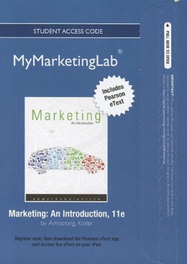 Cover Art for B01K3O1ZVA, 2012 MyMarketingLab with Pearson eText -- Access Card -- for Marketing: An Introduction by Gary Armstrong (2012-05-09) by Gary Armstrong;Philip Kotler