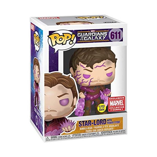 Cover Art for 0889698469579, Funko Pop Marvel Collector Corps Exclusive Guardians of the Galaxy 611 Glow-in-the-dark Star-Lord with Power Stone by 
