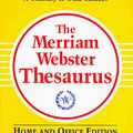 Cover Art for 9780877796077, The Merriam-Webster Thesaurus by Merriam-Webster