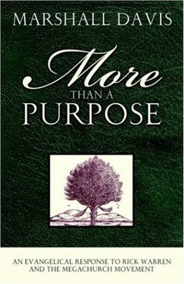 Cover Art for 9781414106632, More Than A Purpose, An Evangelical Response to Rick Warren and the Megachurch Movement by Marshall Davis
