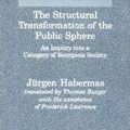 Cover Art for 9780585221991, The Structural Transformation of the Public Sphere by Jurgen Habermas