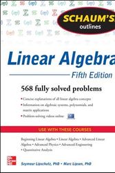 Cover Art for 9780071794565, Schaum’s Outline of Linear Algebra by Seymour Lipschutz, Marc Lipson
